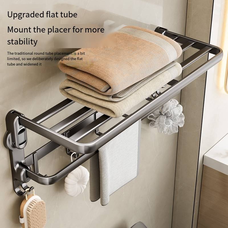 Heavy-Duty Aluminum Suction Cup Bathroom Shelf & Wall Caddy – No-Drilling, Rust-Proof Storage Organizer for Kitchen & Bathroom